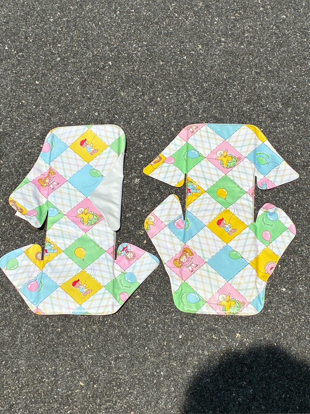 Vintage Cabbage Patch Kids Doll Car Seat Replacement Pad CPK Bundle Of 2